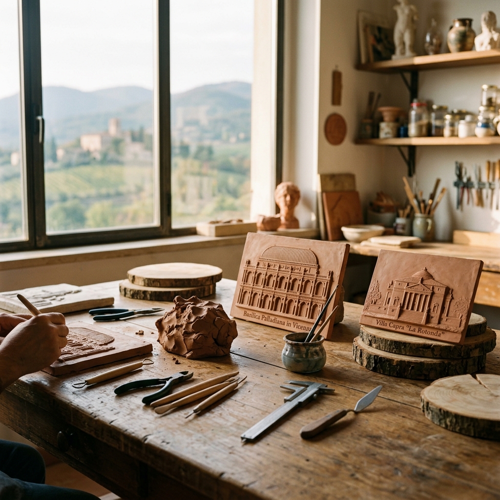 Umberto Nardin nel suo laboratorio